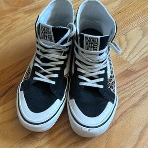 Vans Sk-8 hi top leopard and black